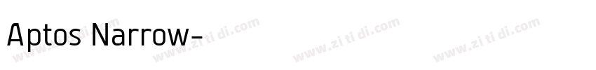 Aptos Narrow字体转换